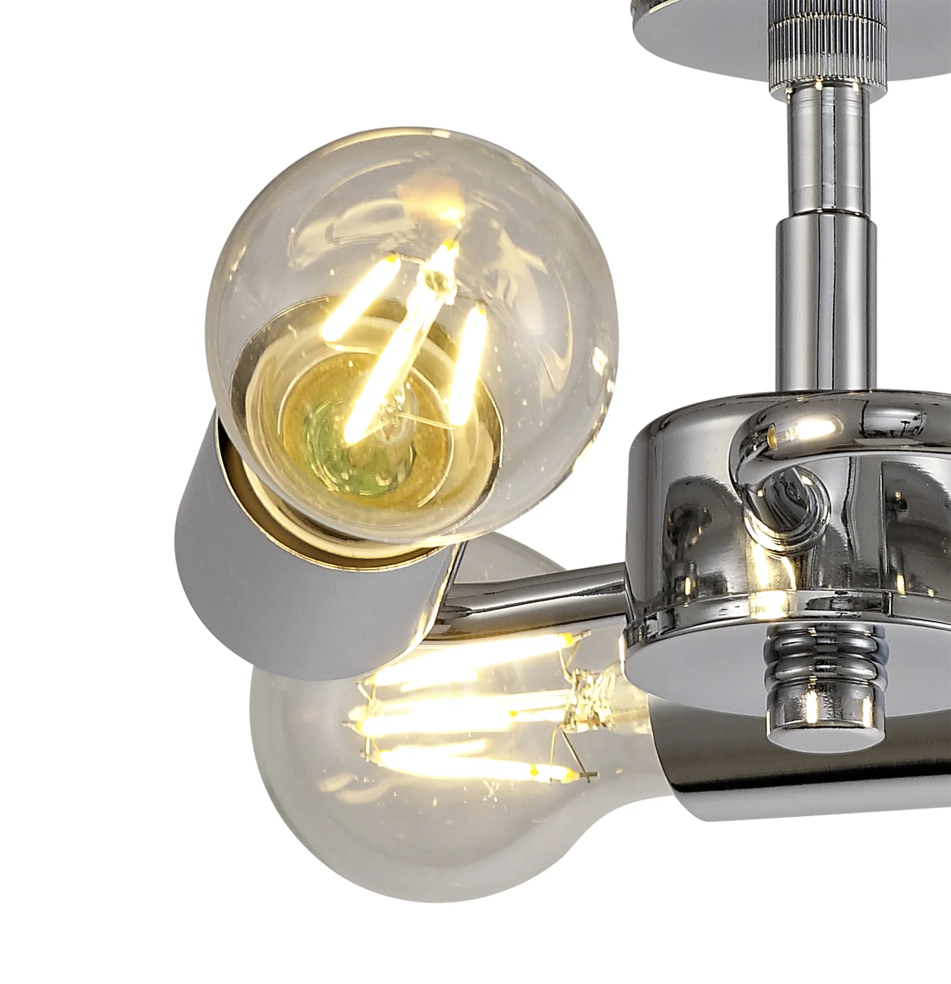 Baymont 50cm, Flush 3 Light Polished Chrome, Nude Beige/Moonlight, Frosted Diffuser DK0360  Deco Baymont CH NU